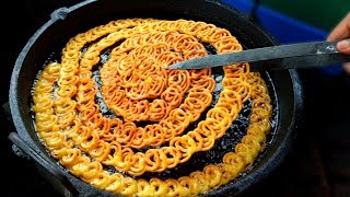 Crispy giye baza jilapi (Jalebi Recipe), How to make Roadside Instant Jalebi Recipe