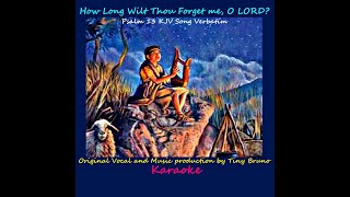 Original KJV Karaoke -  Psalm 13, How Long Wilt Thou Forget Me , O LORD? by Tiny Bruno.