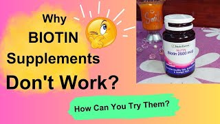 Why Biotin Supplements Don't Work? - How Can You Try Them? - Nutrifactor Nutin Biotin Honest Review