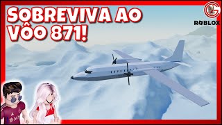 Sobreviva ao Vôo 871!  Survive Flight 871! ✈️❄️ [Roblox] [Canal da Geninho]