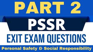 PSSR Exit Exam Questions with Explanation | Part 2 | H. V. Rajesh