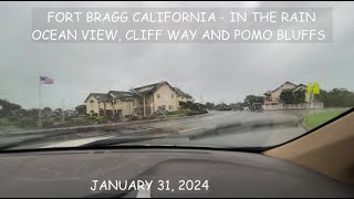 FORT BRAGG, CALIFORNIA   IN THE RAIN  POMO BLUFFS