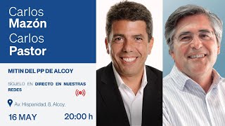 Carlos Mazón en el mitin del Partido Popular de Alcoy