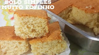 O MELHOR BOLO DE TRIGO SIMPLES FOFINHO| ESSA RECEITA DE BOLO SIMPLES COM POUCOS INGREDIENTES