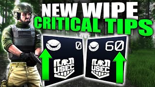 TARKOV NEW WIPE TIPS TO SAVE YOUR TIME!