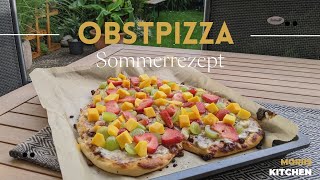 Obstpizza perfekt für heiße Sommertage | Moriis Kitchen