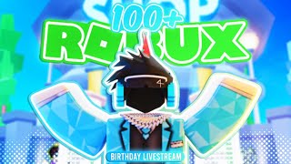 PLS DONATE LIVE - DONATING 100 - 1,000 ROBUX TO EACH VIEWER | SPECIAL BIRTHDAY STREAM