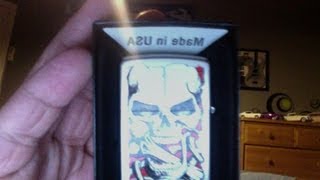 My New Skull Zippo (Down the Hatch)