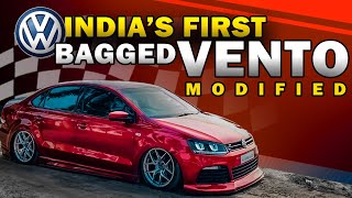 Modified Volkswagen Vento  Bagged Only 1 In India | 17 Inches Alloys | Gti Headlights