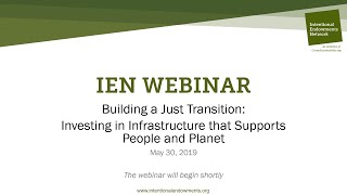 IEN Webinar: Building a Just Transition