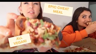 EPIC CHEAT MEAL | VEGAN BEN N JERRY'S, ICE CREAM, DORITOS, AND CHKN PARM!!