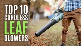 Top 10: Best Cordless Electric Leaf Blowers of 2023 / Powerful Air Blower, Garden Blowing Tool