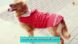 Pet Jarl Large Dog Waterproof Raincoat