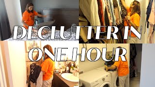 7 Tips to DECLUTTER/ CLEAN Your WHOLE Home IN ONE HOUR