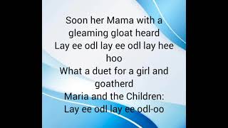 Julie Andrews - The Sound of Music - The Lonely Goatherd (Lyrics)