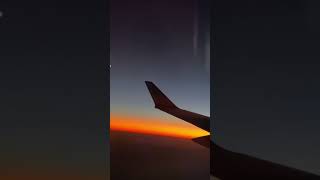 Santa Ana(USA) to Seattle(USA) air travel, beautiful sunset view😍