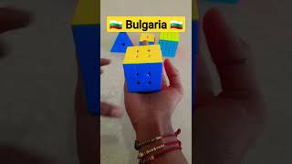 How to make 🇧🇬Bulgaria flag🇧🇬 on Rubik's cube #shorts  #cubeblocks #rubikscube #jperm #kingofcuber