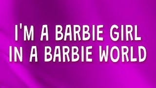 Aqua - I'm a Barbie girl in a Barbie world (Barbie Girl) (Lyrics)