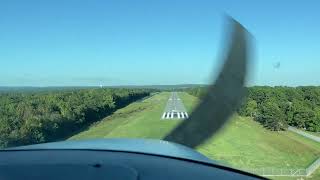 Landing on Runway 6, HBZ Heber Springs airport- Grandkids' First Trip in the 182