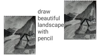 easy pencil landscape tutorial for beginners step by step 🌆