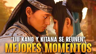 MK1 Liu Kang & Kitana Reunion Romantica - Mortal Kombat 1 Español Latino - Mejores Momentos HD 2023