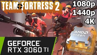 Team Fortress 2 - RTX 3060 Ti + Ryzen 5 7600 - 1080p/1440p/4K - Gameplay Benchmark