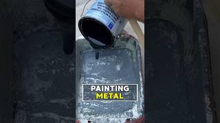 Painting Metal Surfaces: ODDLY SATISFYING 👍 #shorts