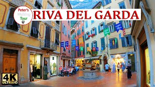 Riva del Garda Evening, Italy  Walking Tour 4K