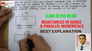 Best IMP Board Numerical's on Series & Parallel connection STD 10 ICSE Current Electricity HINDI