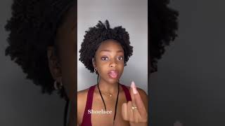 HAIRSTYLES FOR SHORT NATURAL HAIR #naturalhair #naturalhaircommunity #shorts