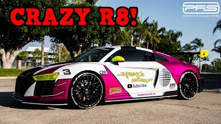 UNVEILING THE NEW SKINNY’S WORLD AUDI R8 WRAP!!! | PROTECTIVE FILM SOLUTIONS