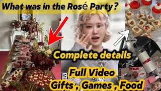 Inside story of… | Blackpink ROSÉ at 'rosie' listening party in SK | Kpop News | food | Gifts #rosé