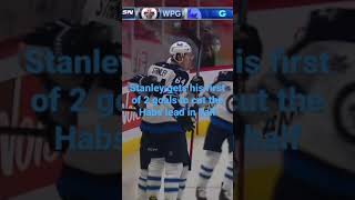 Logan Stanley of the Winnipeg Jets Snipe (clip from NHL)