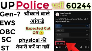 UP Police Re-Exam Expected Cut Off 2024||UP Police Expected Cut Off 🤔||UP Police safe score||