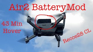 Mavic Air 2 Mod Battery Hover 43 min Recce28 CL