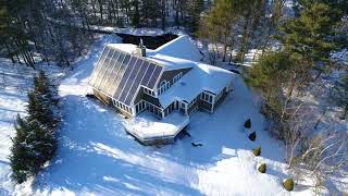 Winter at the Maine Solar House