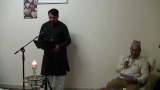 Musarrat Abbas Choudhary sahab reciting his trahi gazal at MST