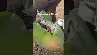 Trout Cooked in Leaves