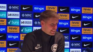 Brighton boss Hurtzeler after 4-2 loss to Chelsea