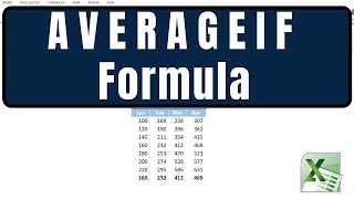 How to use Averageif in Excel | Averageif Function