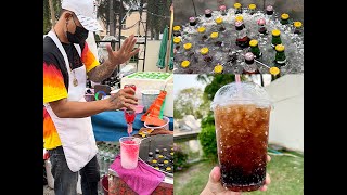 THAI Slushy/Arctic  soda Coca-Cola/Fender/Sprite -  Bangkok Street Food