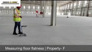 Industrial concrete flooring | FM2 certification by Concrete Planners | Warehouse flooring