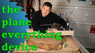 How to flatten every surface and make the best out of live edge wood. The plane everything device!