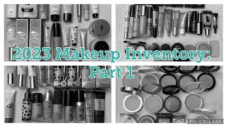 2023 Makeup Inventory: Part 1