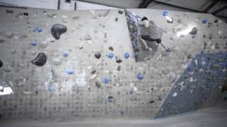 Schlüsselstelle - neue Boulder mit Daniel