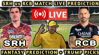 SRH vs RCB 🔴 LIVE MATCH PREDICTION