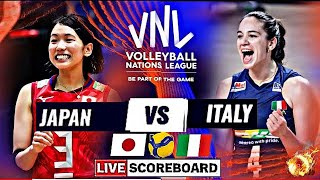 🇯🇵JAPAN - 🇮🇹ITALY 🏐 VNL 2023 | Set 3 part 2 (audience view)