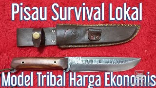 Pisau Survival Lokal Model Tribal