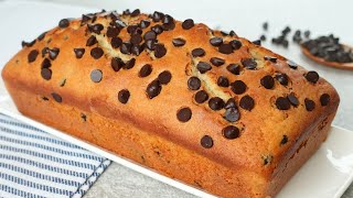 Chocolate Chip Loaf Cake | Moist, Easy, and Delicious!