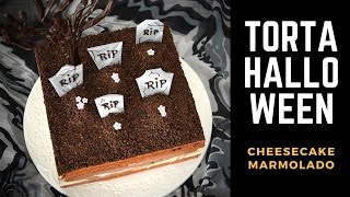 Cheesecake Marmolado 👻  Torta para Halloween || Tan Dulce